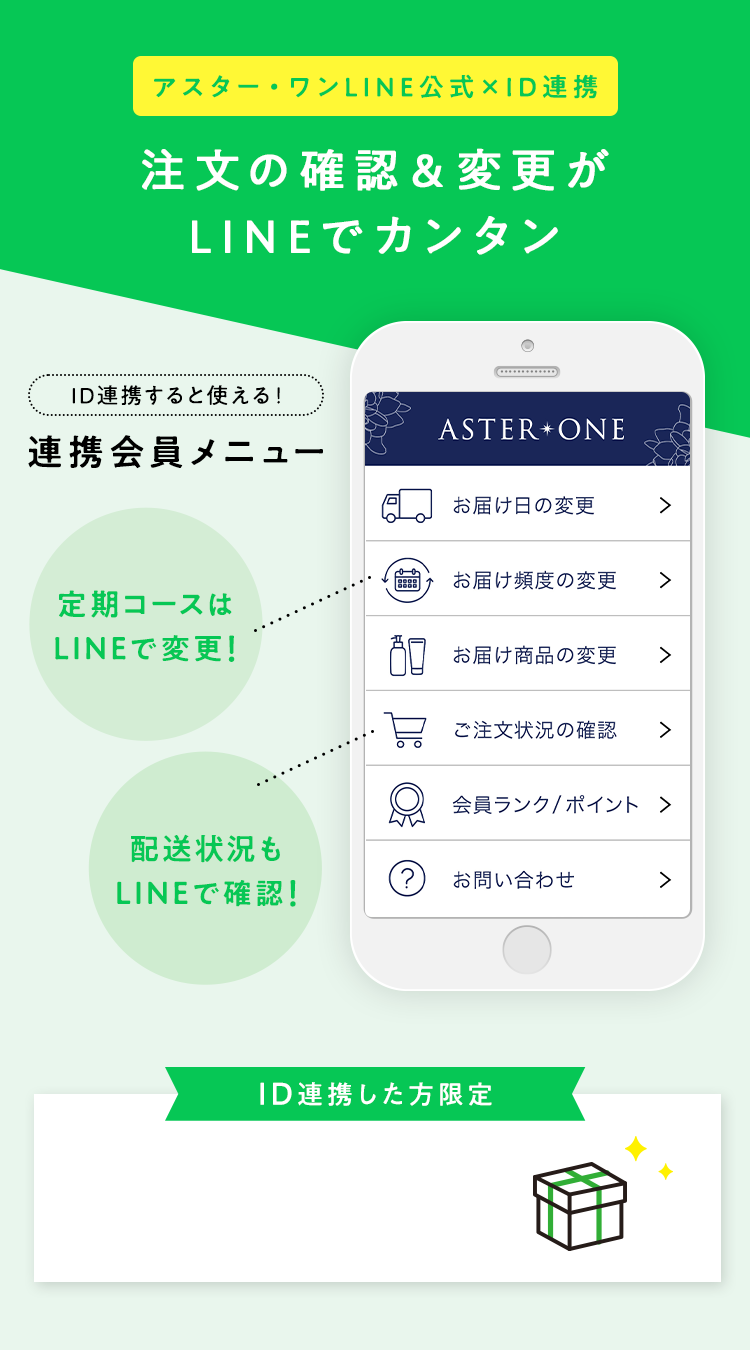 注文の確認＆変更がLINEでカンタン