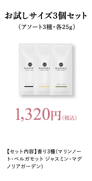 お試しサイズ3個セット アソート