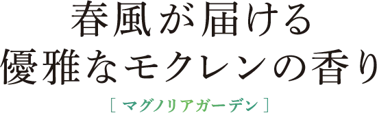 KAMIKA マグノリアガーデン 美しい森の奥へ春の息吹が誘う香り