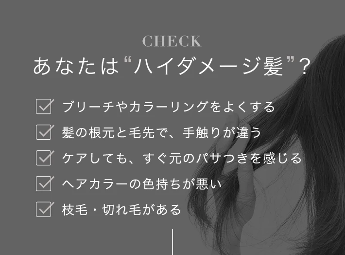 あなたはハイダメージ髪